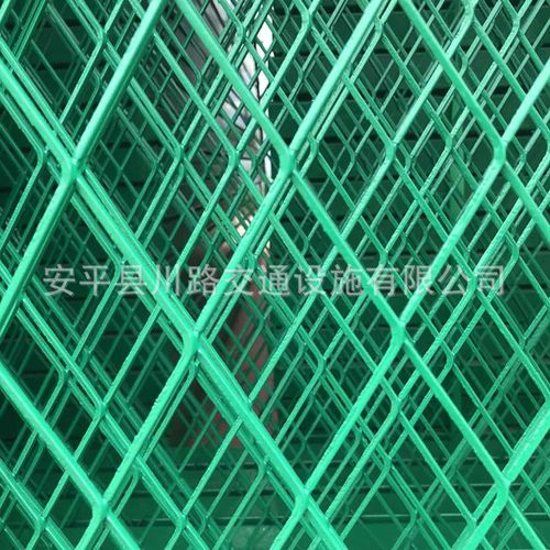 厂家直销桥梁防抛网 菱形热镀锌浸塑防眩网 绿色高速桥梁防抛网
